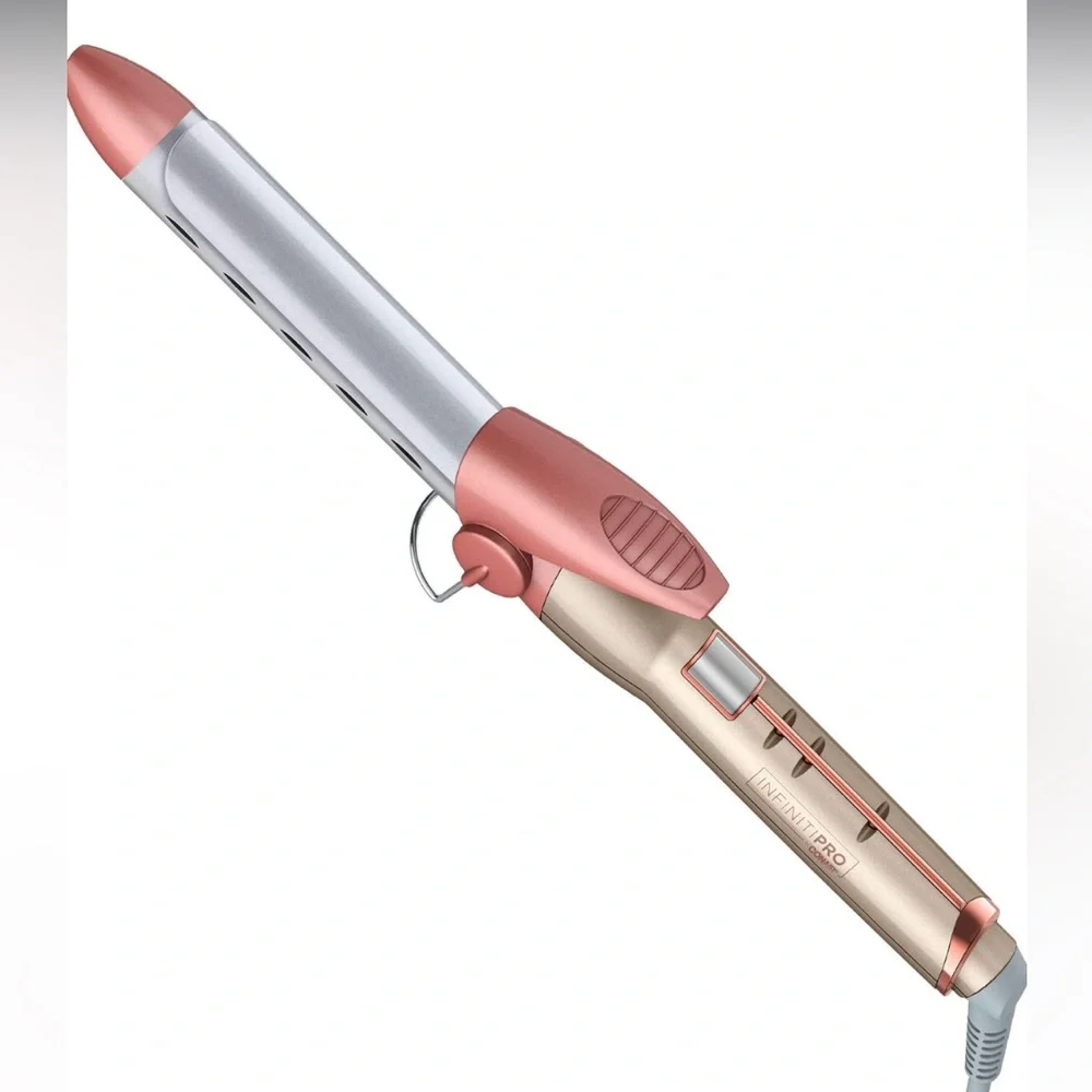 1” INFINITIPRO CONAIR Frizz‎ Free Titanium Ceramic Curling Iron Clip Curler